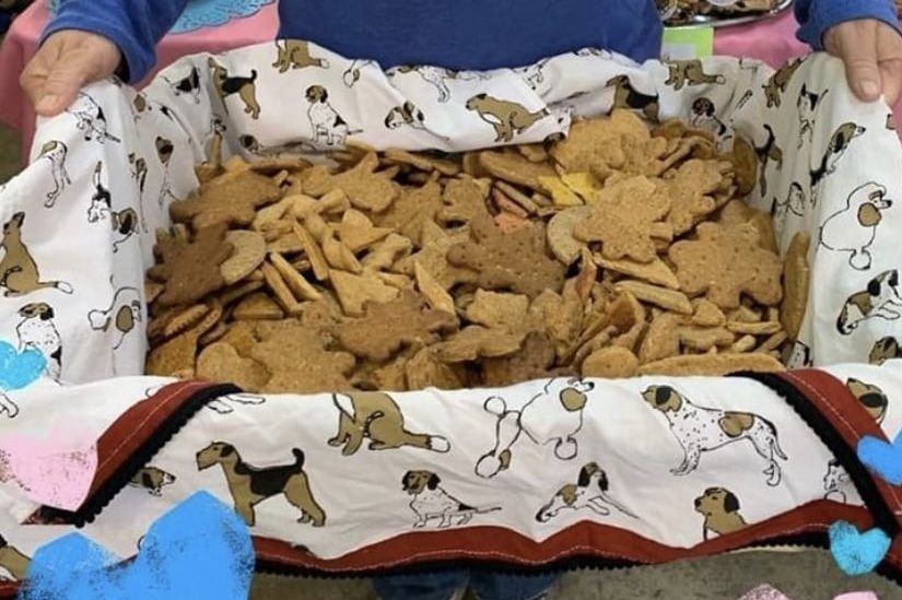 Basket Full of Cookies for Animal Shelter